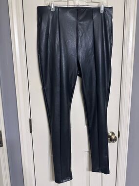 Fashion Nova Black Faux Leather Leggings